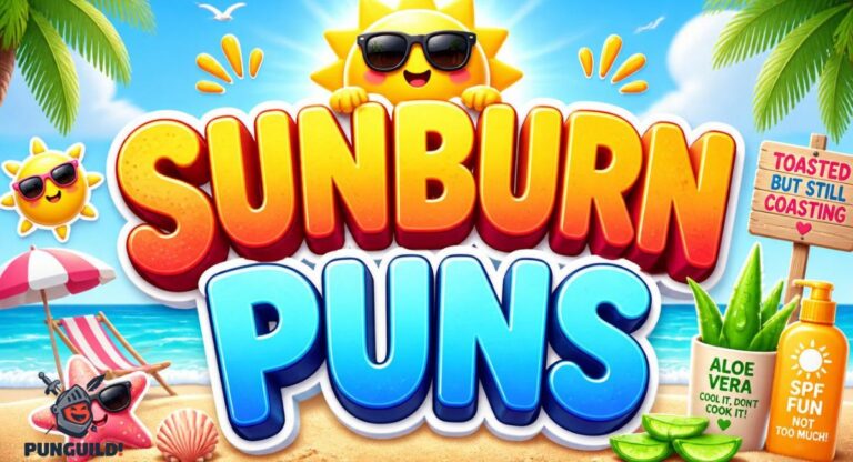 🔥 280+ Sunburn Puns That’ll Leave You Red With Laughter 😎☀️