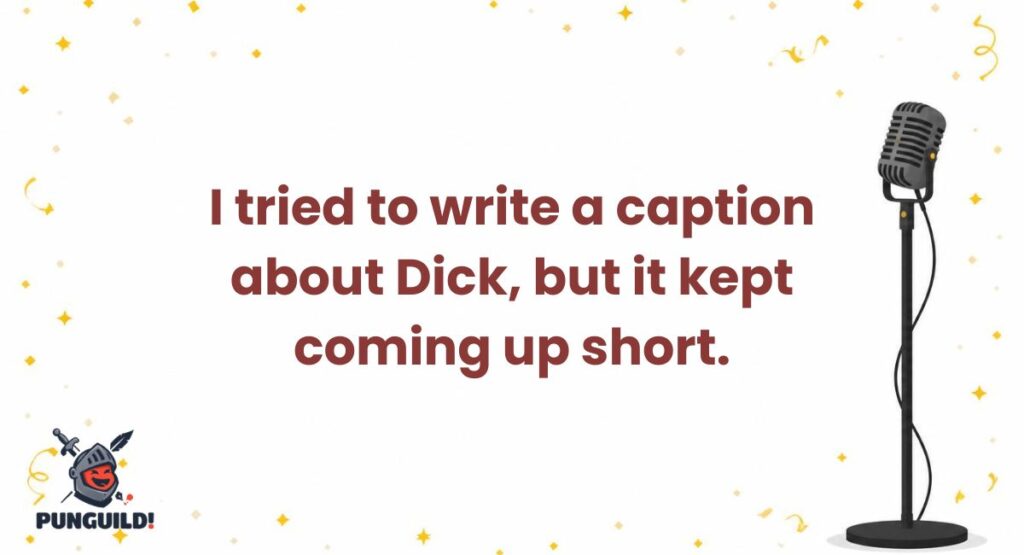 Funny Dick Jokes Puns Captions