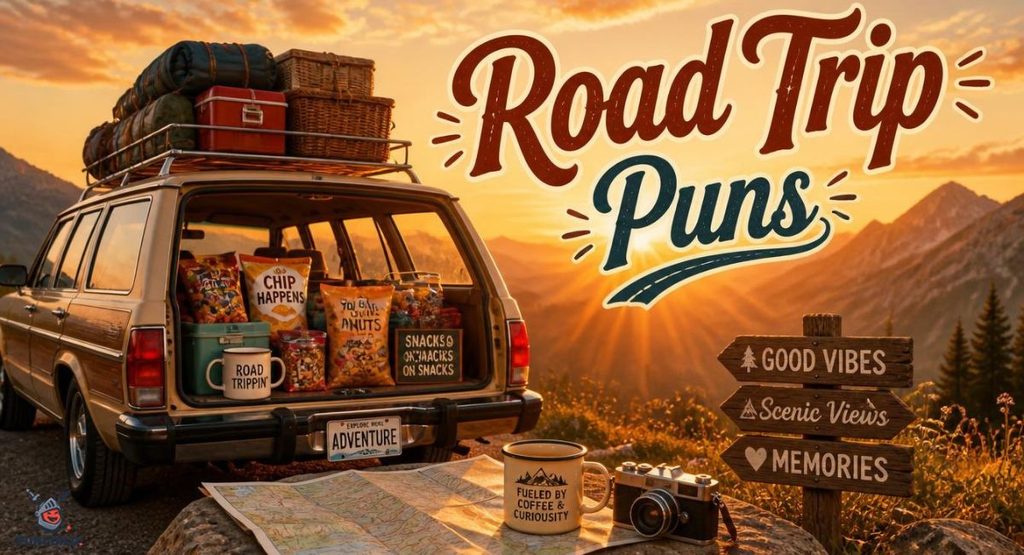 Road Trip Driving Puns for Long Drives and Backseat Snackers