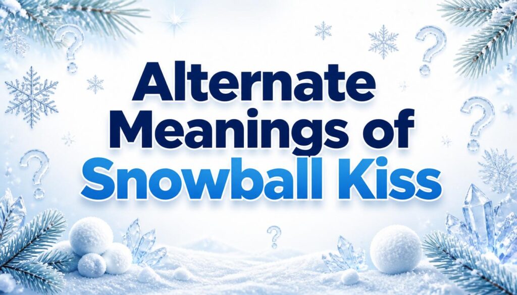 Alternate Meanings of Snowball Kiss